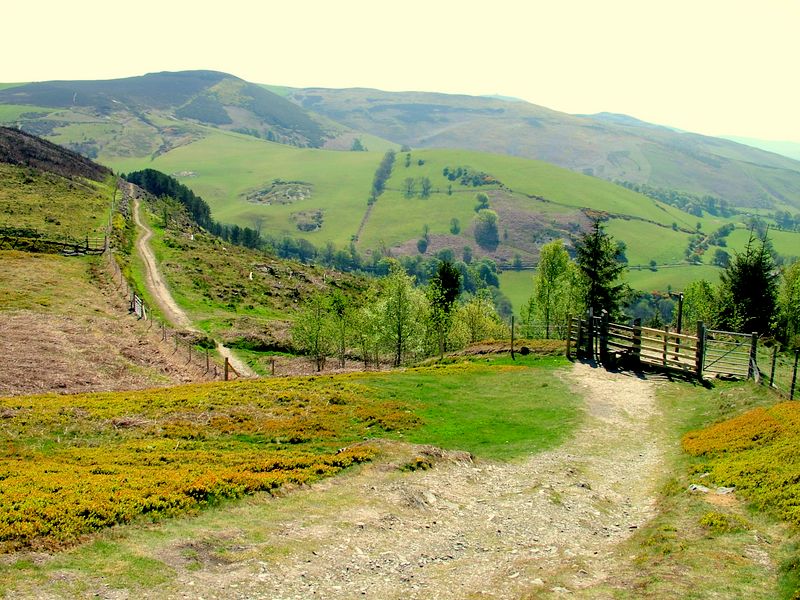 South from Penycloddiau