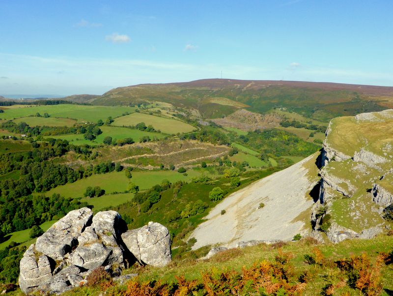 Cyrn-y-Brain, Eglwyseg Glen and Craig Arthur