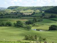 Uley Bury from Cam Long Down