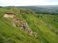 Looking back south along Cleeve Hill