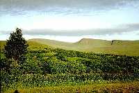 Fan Brycheiniog left, Bannau Sir Gaer right