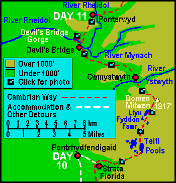 Cambrian Way Map Day 11