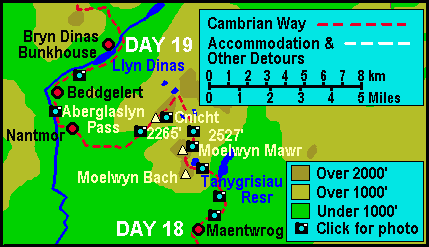 Cambrian Way Map Day 19