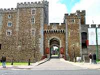 Entrance to Cardiff Castle, the official start of the Cambrian Way
