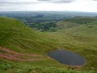 Llyn Cwm Llwch from Tommy Jones Memorial