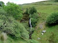 Waterfall at Nant Cac-glas, Cwmystwyth