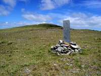 One of many marker stones around Plynlimon