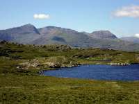 Snowdon, Crib Goch and Tryfan from Llyn yr Adar