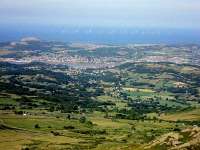 Little Orme, Conwy and Wind Farm from Summit of Tal y Fan