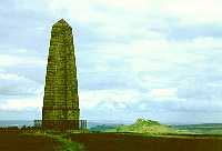 Captain Cook Monument on Easby Moor towards Roseberry Topping