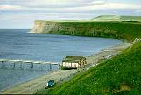 Saltburn Pier and Cliffs near Wansett Hill