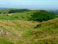 Hoad Hill, Ulverston from Windy Ash - the monument can be seen just left of centre