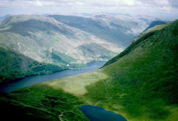 Bleaberry Tarn and Lake Buttermere from Red Pike