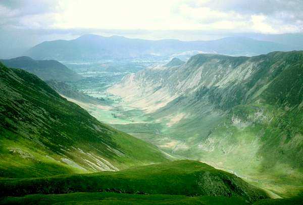 Skiddaw and Blencathra from Hindscarth Edge
