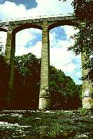 Pont Cysyllte Aqueduct from the River Dee below