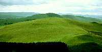 Looking back down the southern end of the Clwydian Range