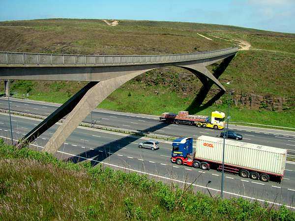 Pennine Way Crossing over M62 Motorway