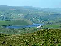 Higher Chelburn Reservoir from Cow Head