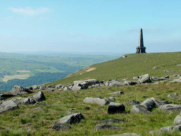 Monument on Stoodley Pike built in 1856 to mark the end of the Crimean War