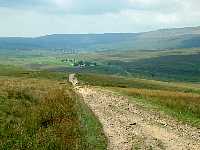 Ribblehead from Cam End with Railway Viaduct to left and Whernside to right