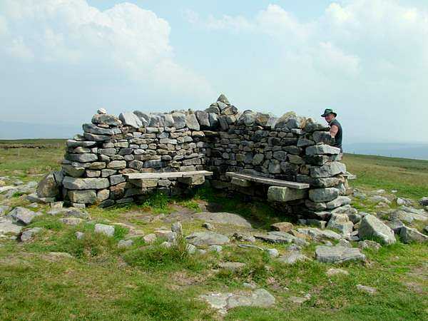 Cross Shaped Shelter at Summit of Great Shunner Fell