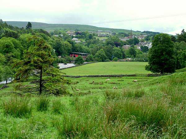 Alston from across River South Tyne