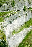 Looking down Malham Cove