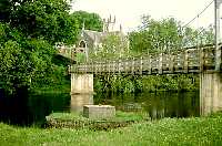 Footbridge over Water of Ken to St John's Town of Dalry