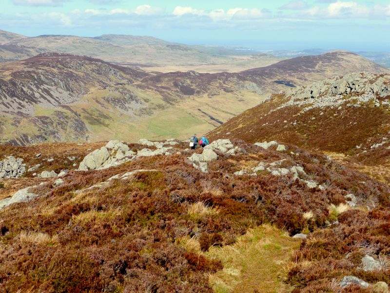 Walkers on Creigiau Gleision