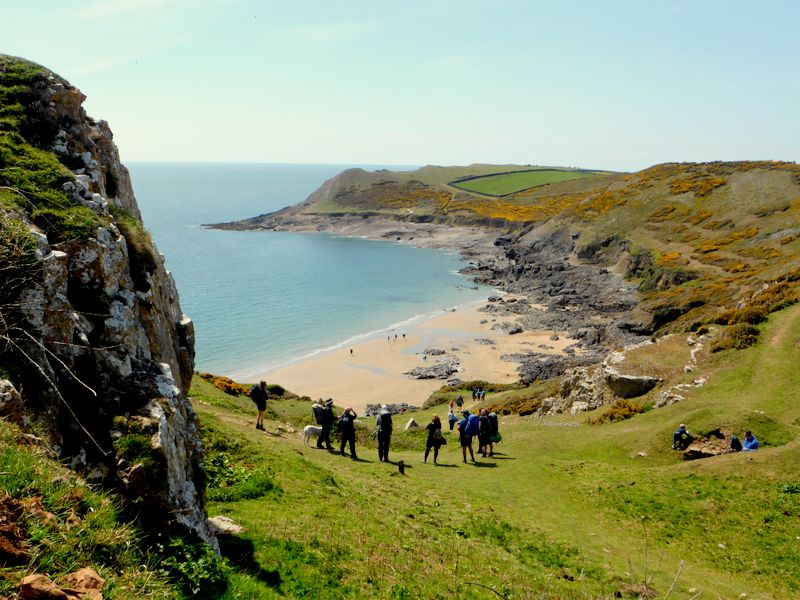 Tears Point from Wales Coast Path at Fall Bay